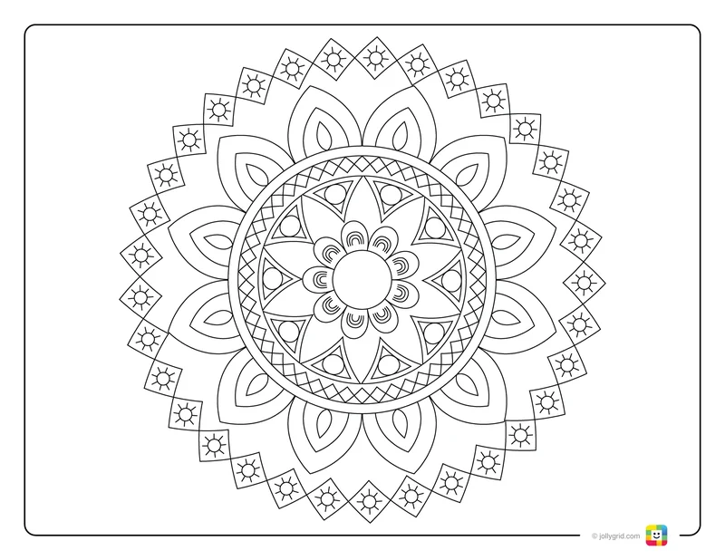 Glow of Orbits Mandala